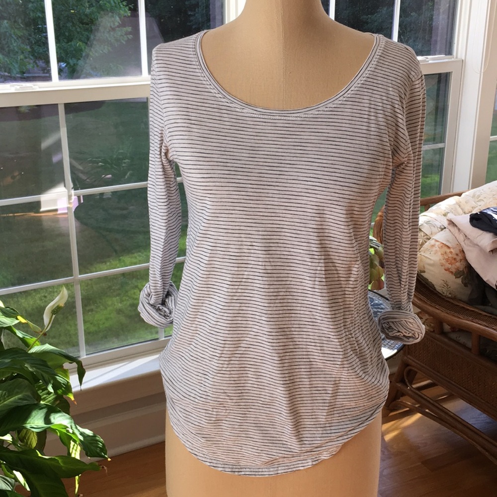 Striped long sleeve tee